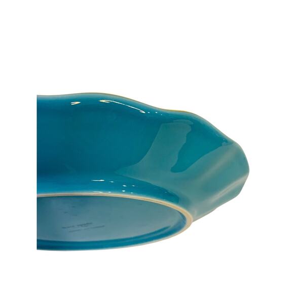 Lenox X Kate Spade Gwinnett Lane Turquoise 9.1 Inch Luncheon Plate - Picture 7 of 10